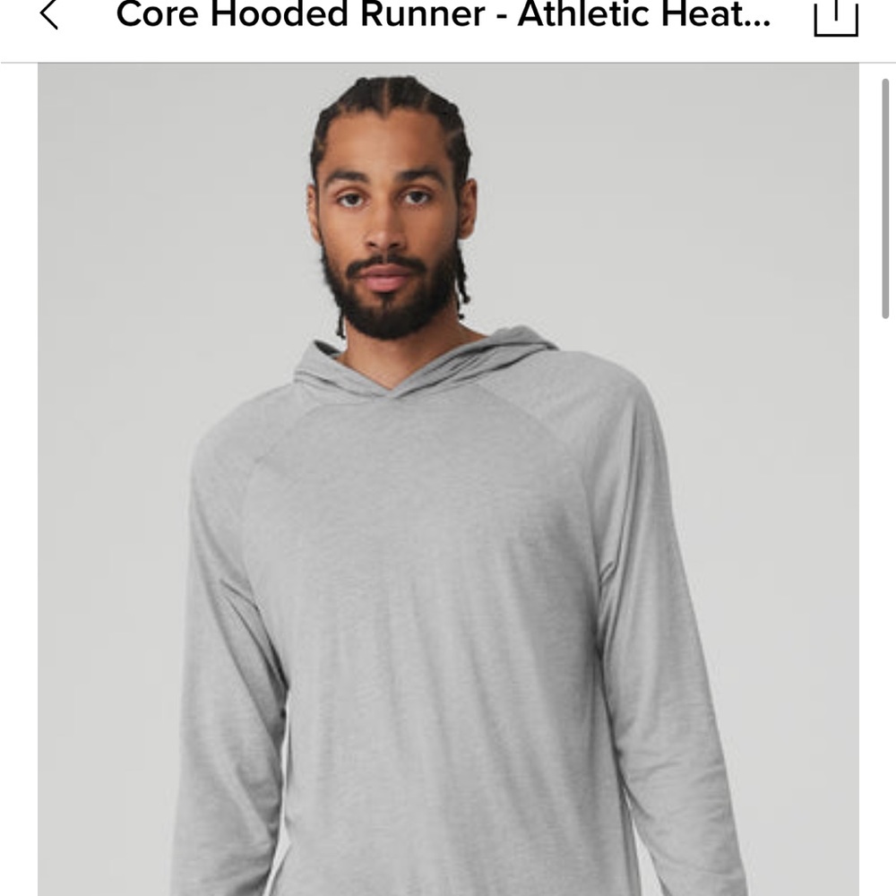 ALO Men’s Core Hooded Runner- brand new with tags. Size Medium